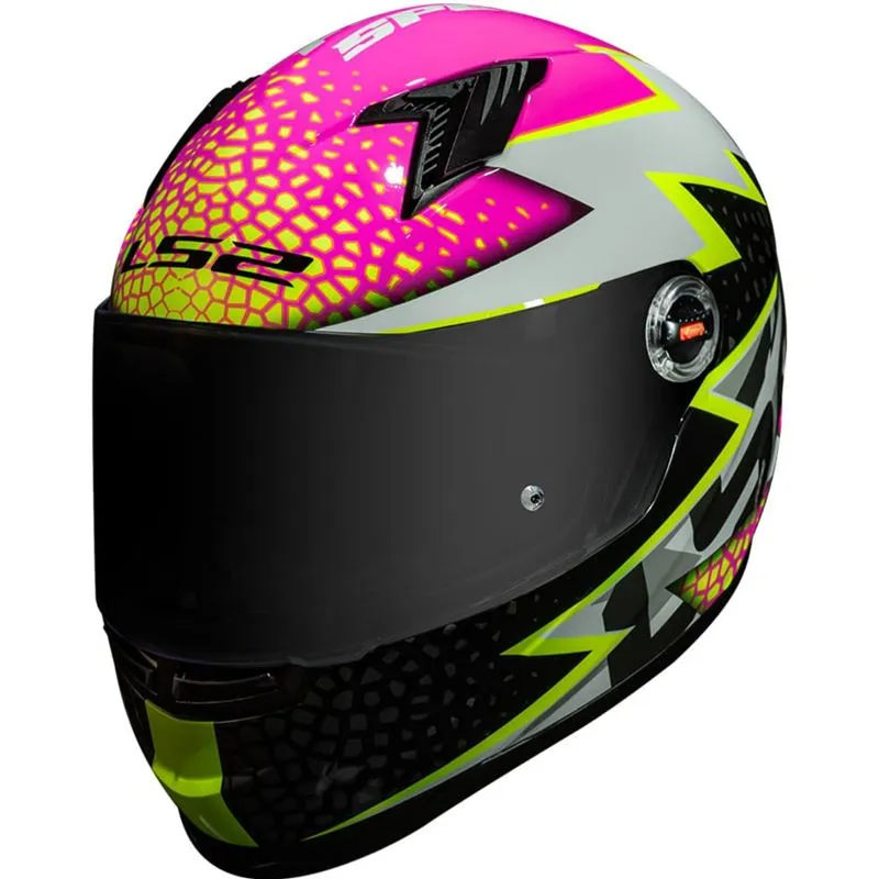 Capacete LS2 FF358 Speedy Branco/Rosa