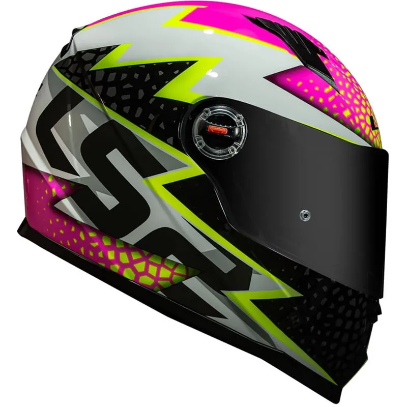 Capacete LS2 FF358 Speedy Branco/Rosa