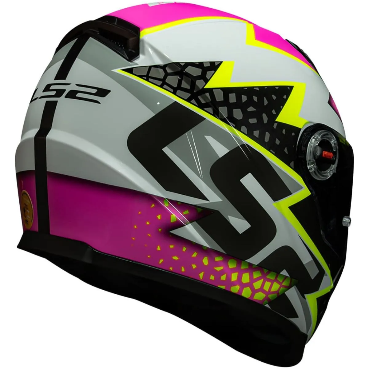Capacete LS2 FF358 Speedy Branco/Rosa