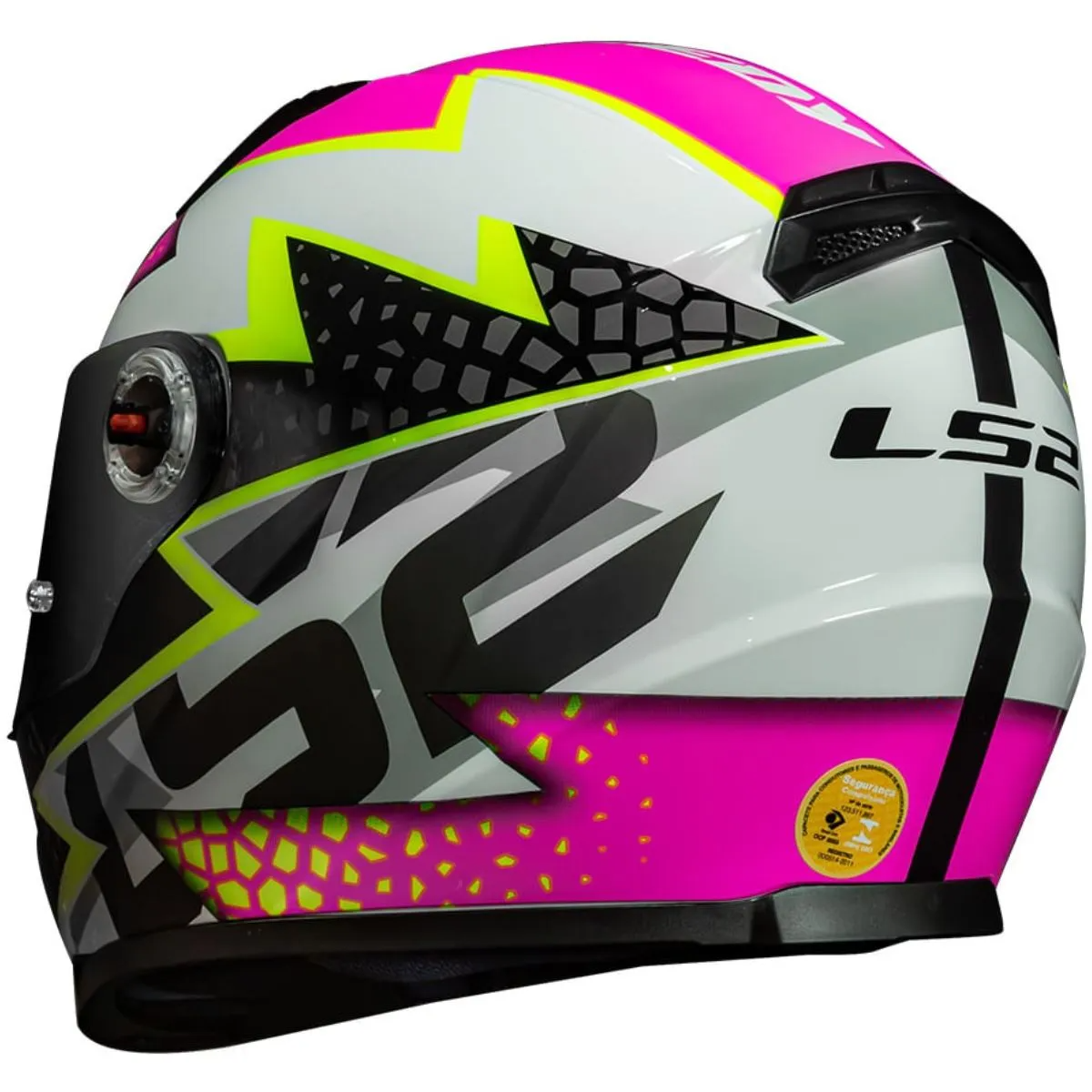 Capacete LS2 FF358 Speedy Branco/Rosa