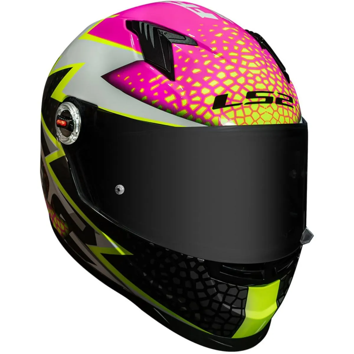 Capacete LS2 FF358 Speedy Branco/Rosa