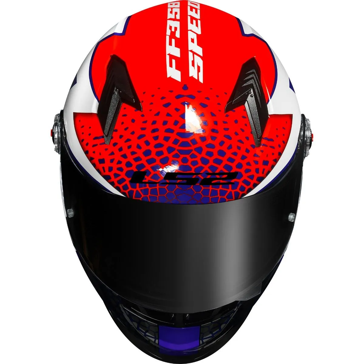 Capacete LS2 FF358 Speedy Branco/Roxo/Laranja