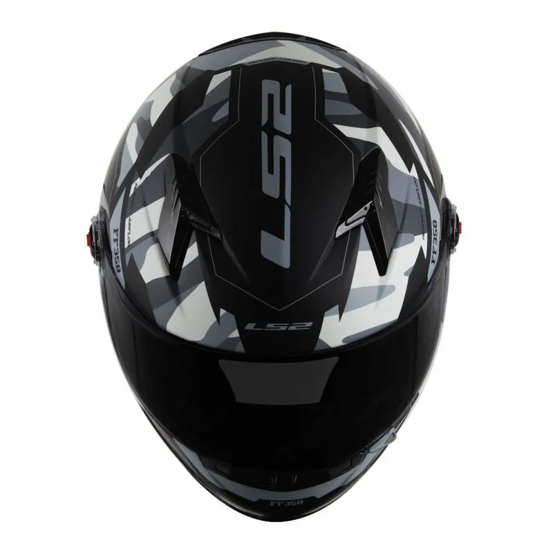Capacete LS2 Classic Tank Preto/Cinza