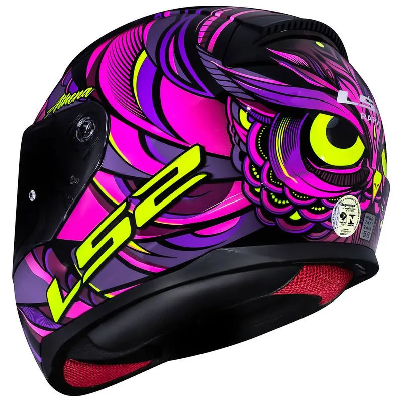 Capacete LS2 FF353 Rapid Athena Roxo