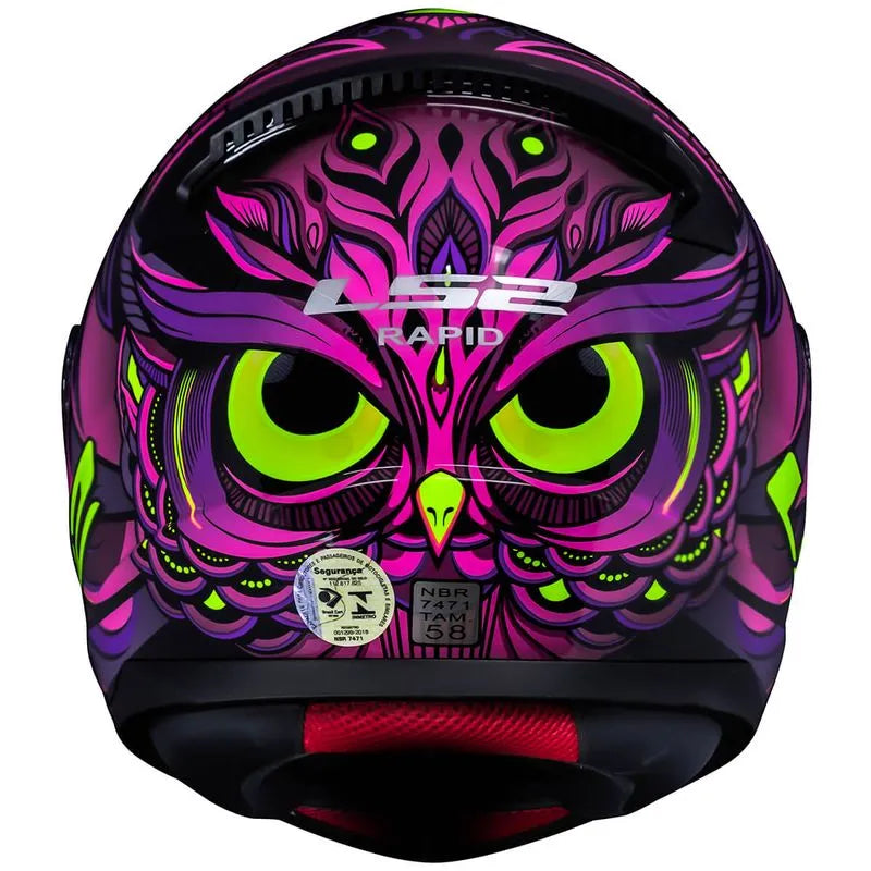 Capacete LS2 FF353 Rapid Athena Roxo