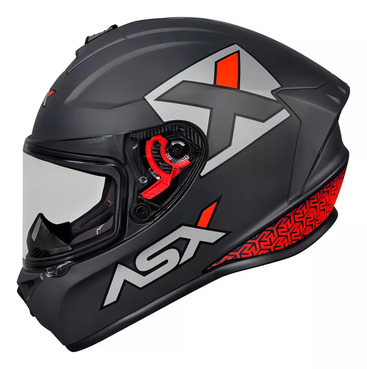 Capacete ASX Draken Concept Cinza Fosco