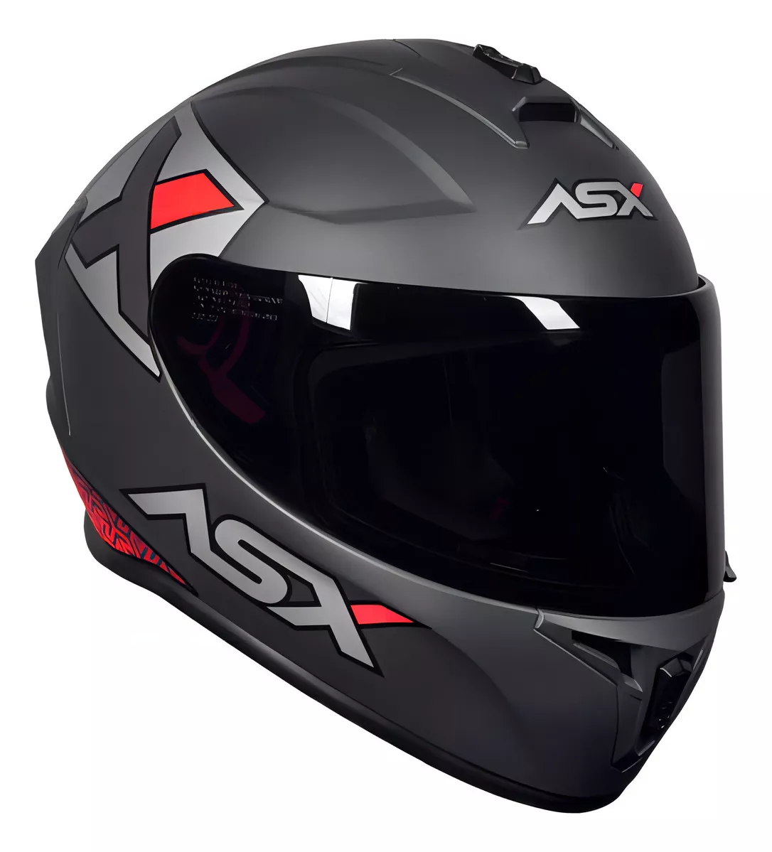 Capacete ASX Draken Concept Cinza Fosco