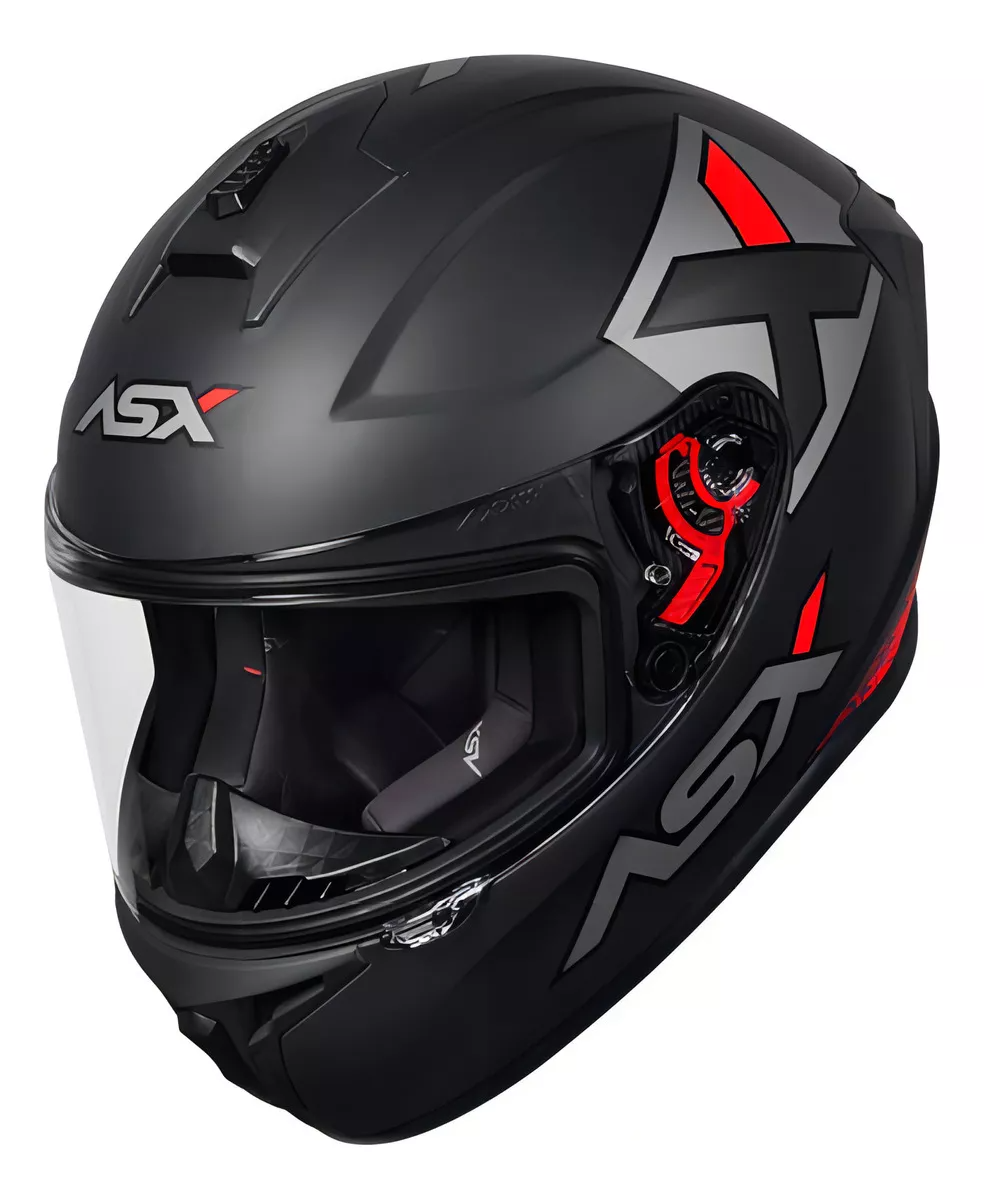 Capacete ASX Draken Concept Cinza Fosco