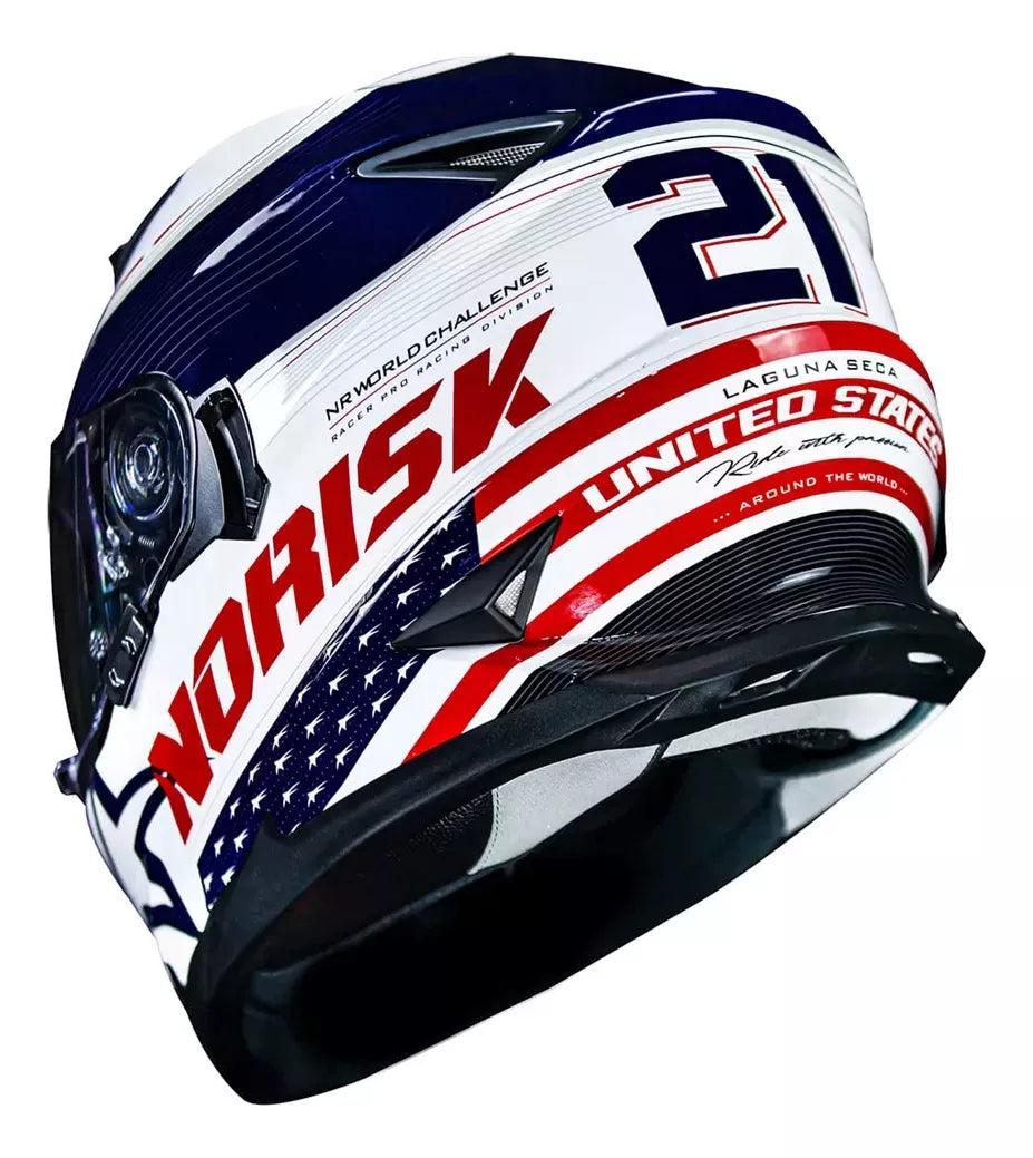 Capacete Norisk Soul FF302 Grand Prix USA