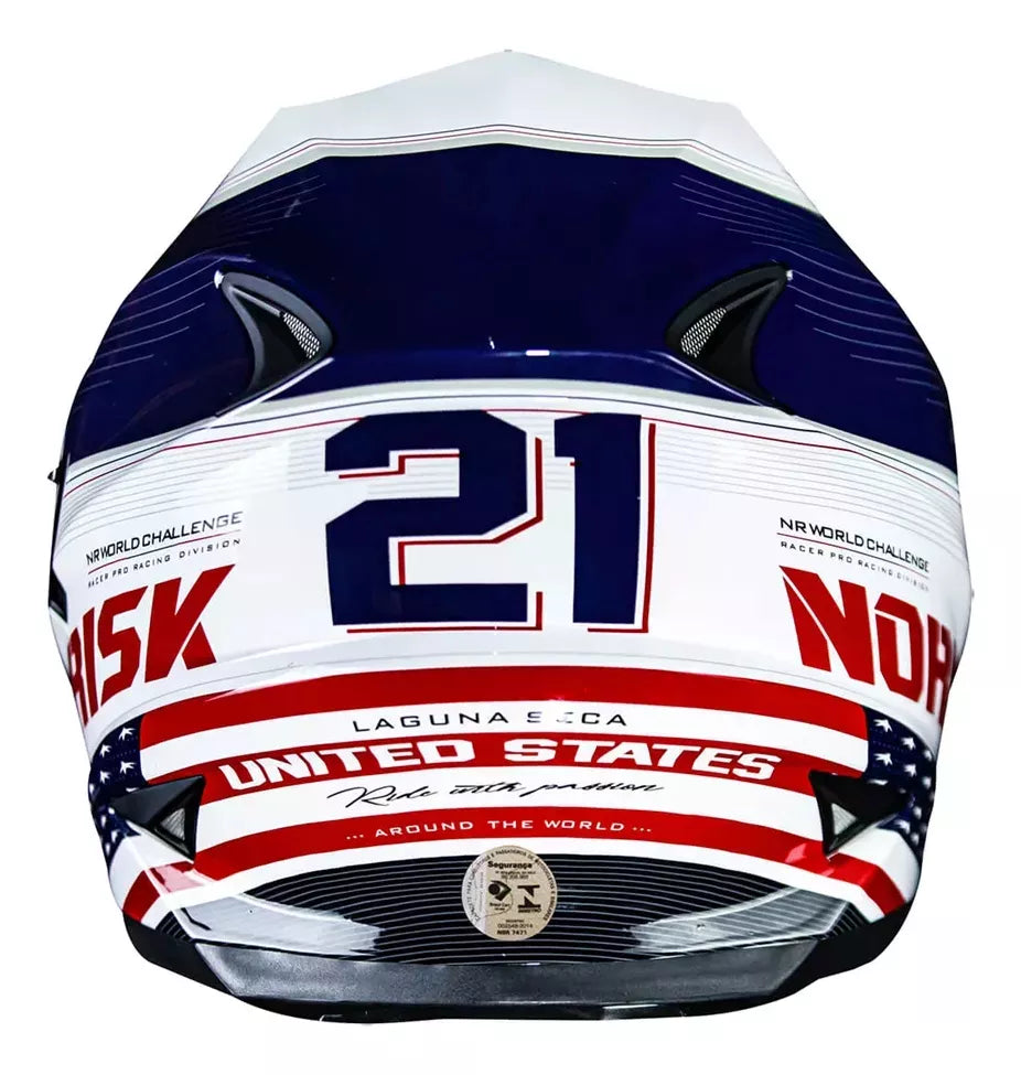 Capacete Norisk Soul FF302 Grand Prix USA