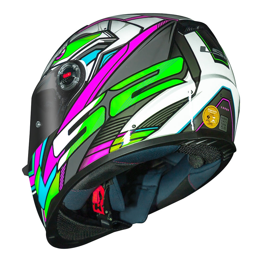 Capacete LS2 FF358 Classic Xdron Rosa