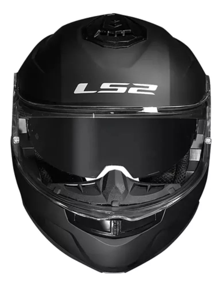 Capacete LS2 Strobe 2 Robocop FF908 Preto Fosco com Óculos