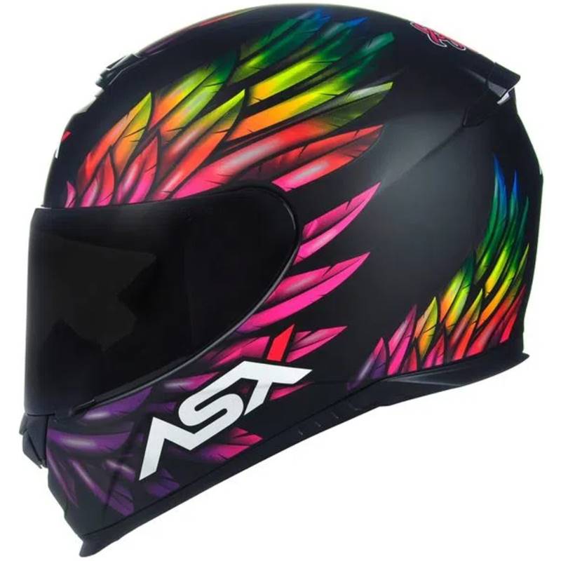 Capacete ASX Eagle Vibes Preto Fosco