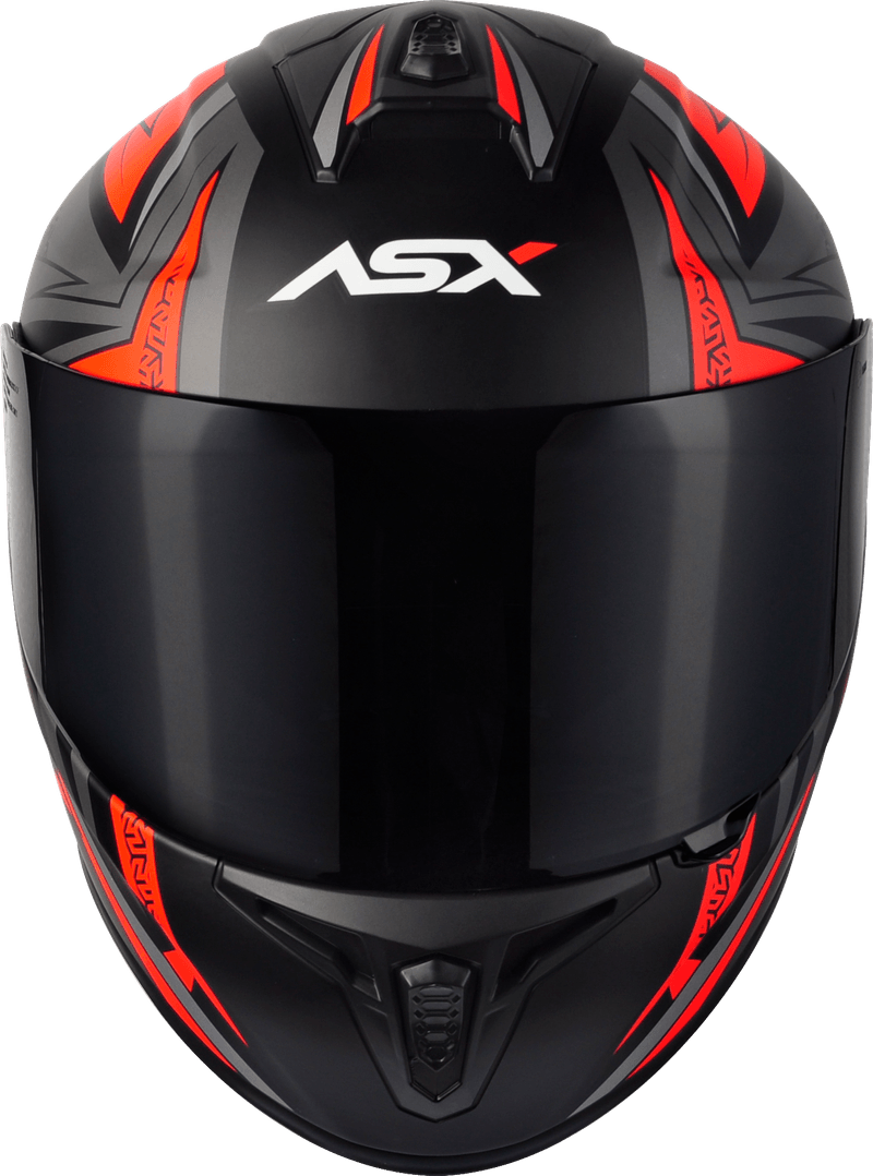 Capacete ASX Draken Vector Preto/Cinza/Vermelho