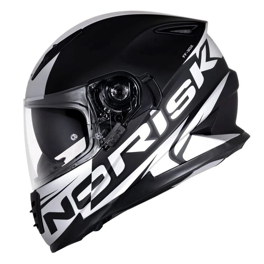 Capacete Norisk FF302 Manty Matt Black Silver
