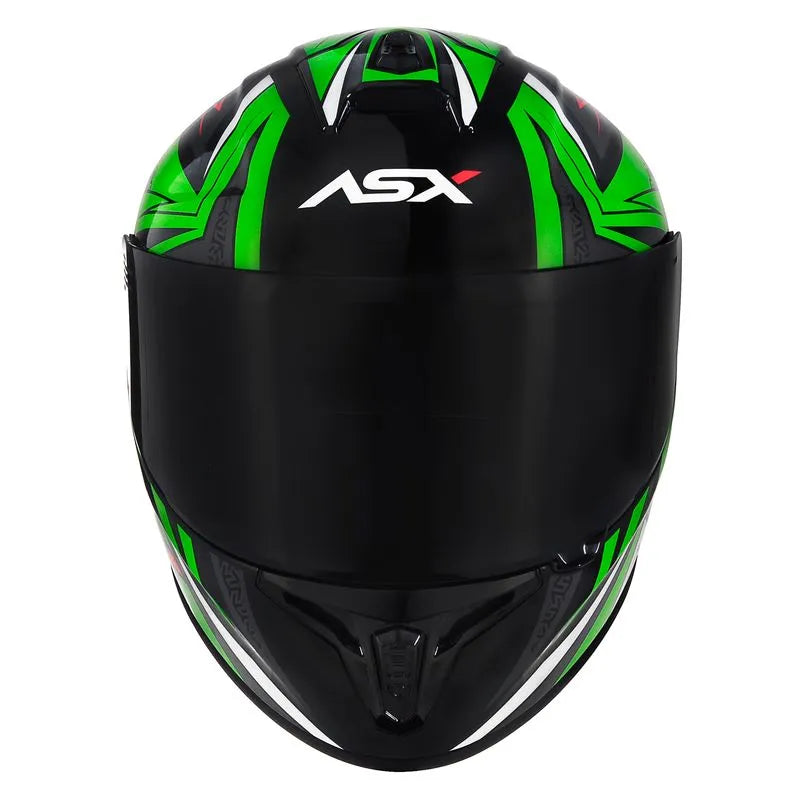 Capacete ASX Draken Vector Preto/Verde/Branco