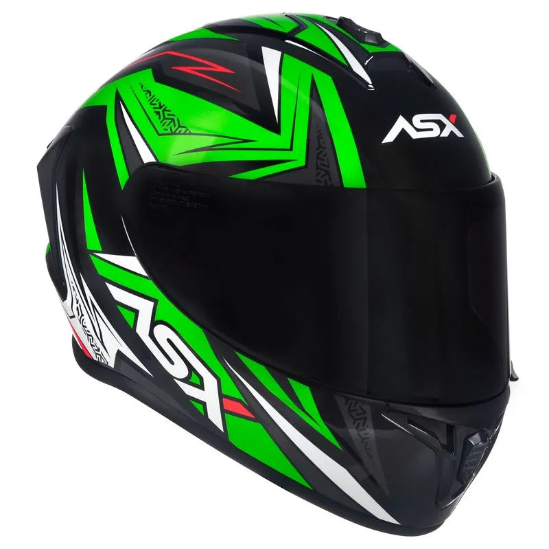 Capacete ASX Draken Vector Preto/Verde/Branco