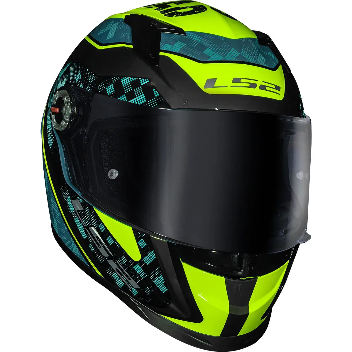Capacete LS2 FF358 S Striker Azul/Amarelo