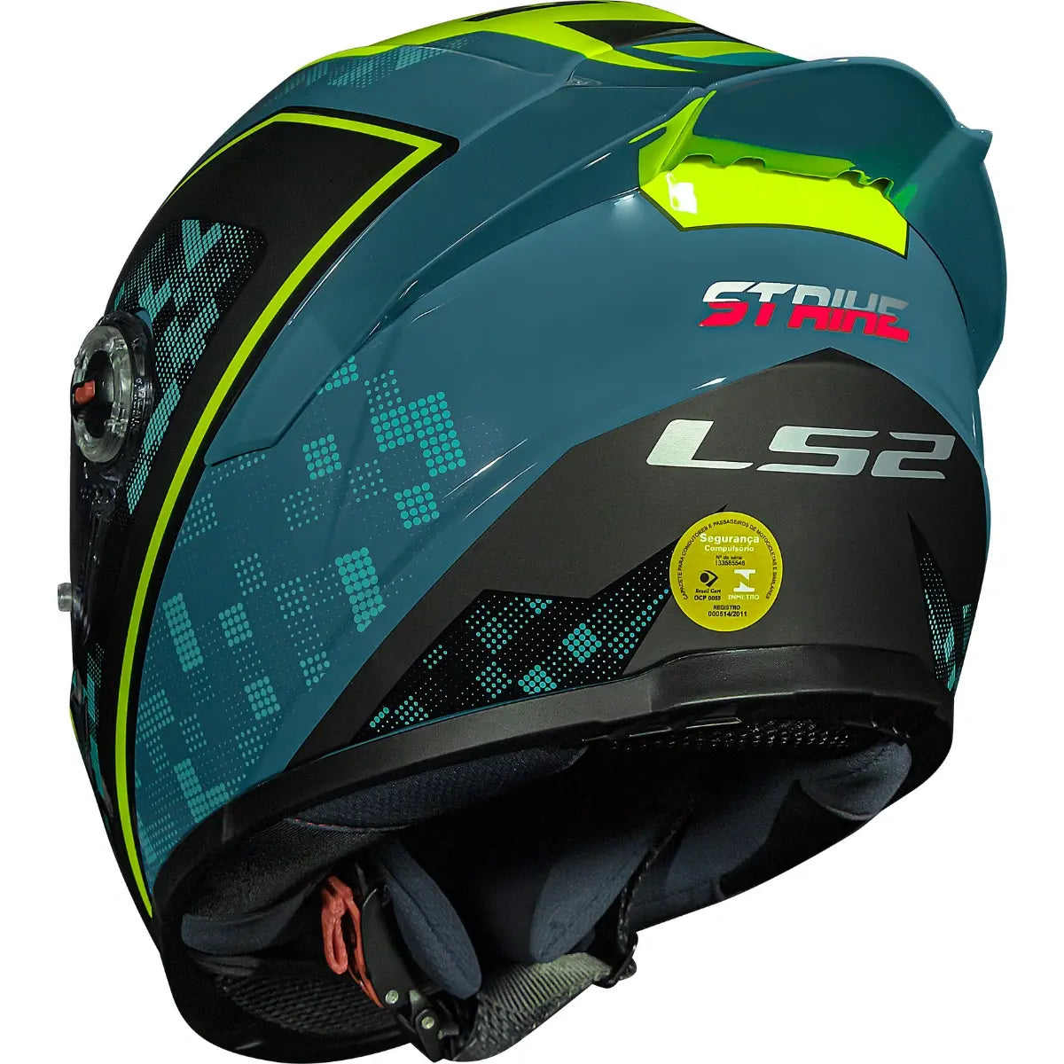 Capacete LS2 FF358 S Striker Azul/Amarelo