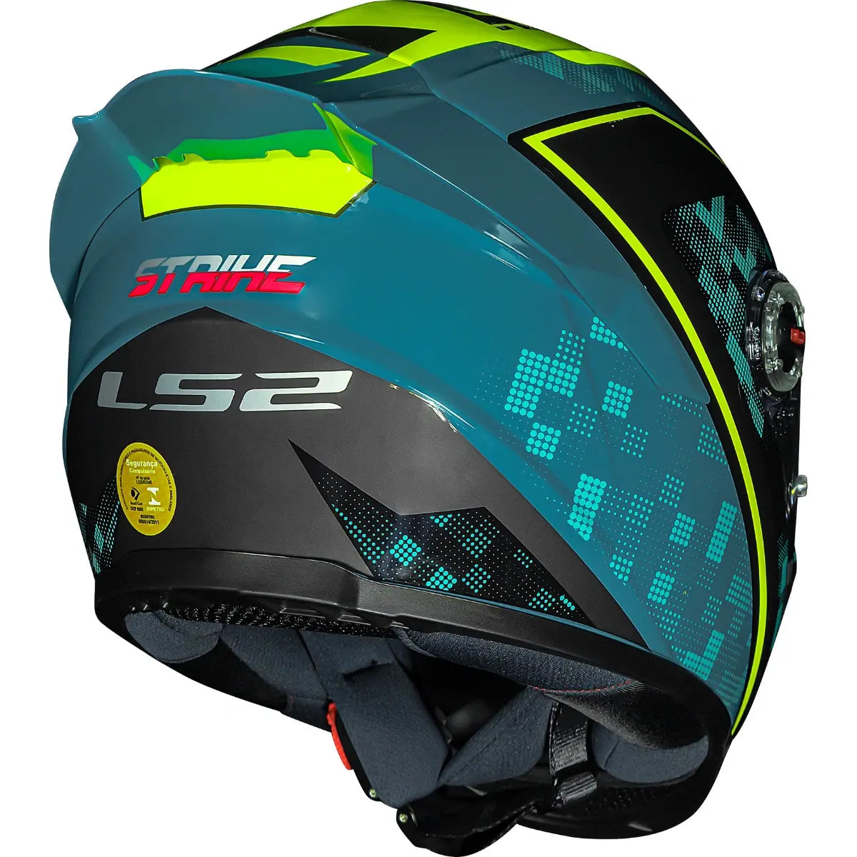 Capacete LS2 FF358 S Striker Azul/Amarelo