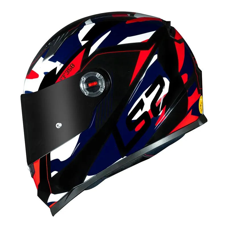 Capacete LS2 FF358 Tank Camuflado Azul