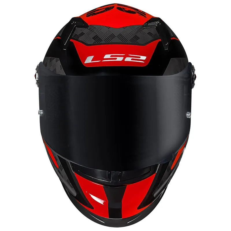 Capacete LS2 FF358 S Striker Titanium Vermelho