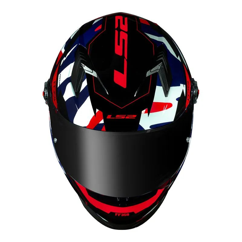Capacete LS2 FF358 Tank Camuflado Azul