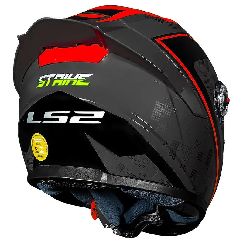 Capacete LS2 FF358 S Striker Titanium Vermelho