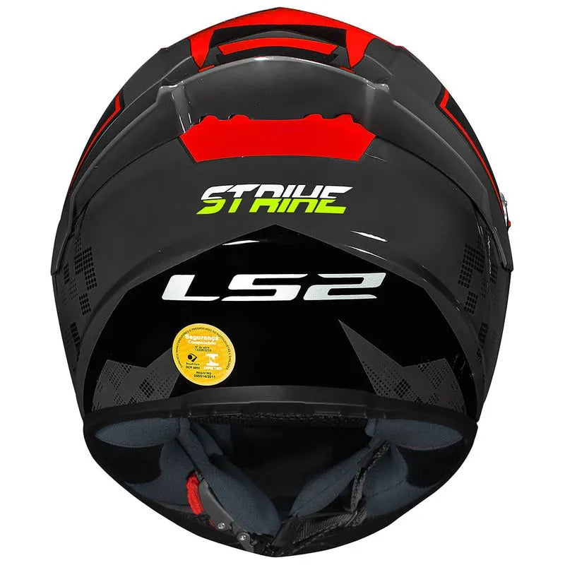 Capacete LS2 FF358 S Striker Titanium Vermelho