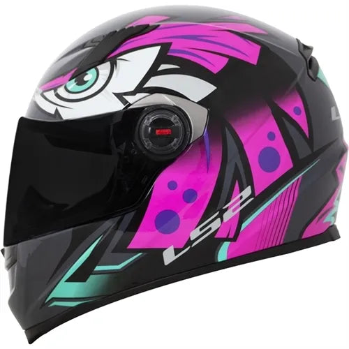 Capacete LS2 Classic Tribal Rosa