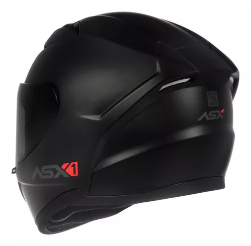 Capacete ASX City Solid Preto Fosco