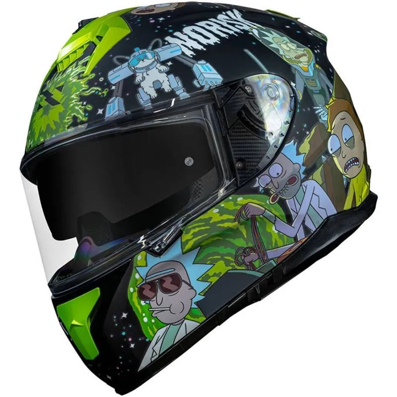 Capacete Norisk Strada Rick and Morty Preto