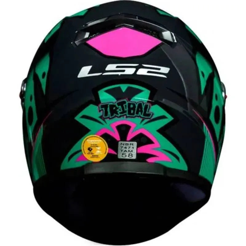 Capacete LS2 Classic FF358 Tribal Verde