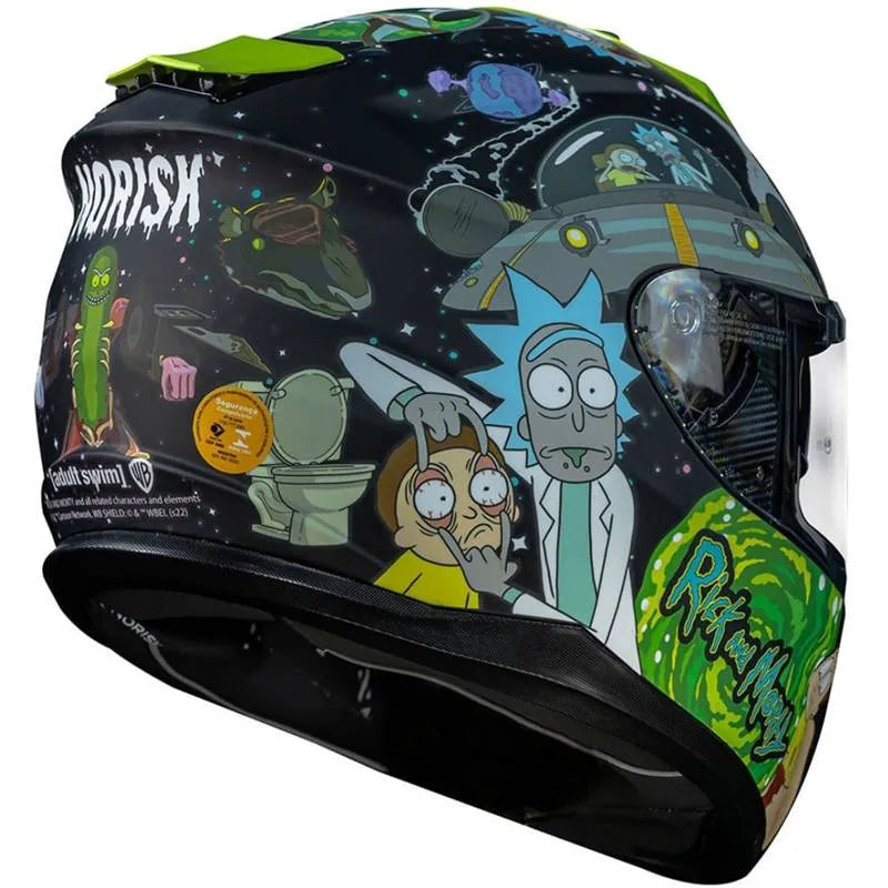 Capacete Norisk Strada Rick and Morty Preto
