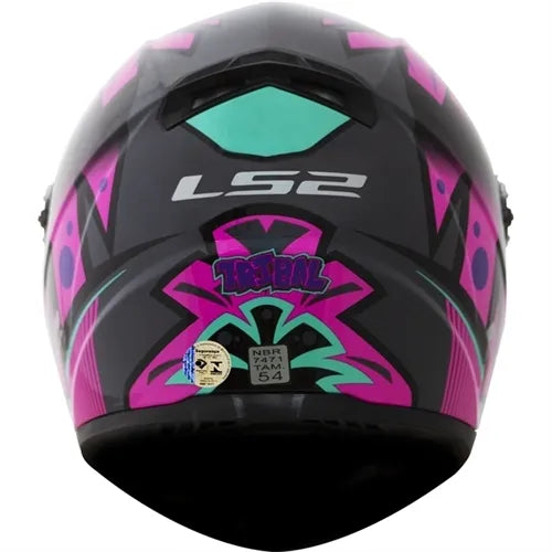 Capacete LS2 Classic Tribal Rosa