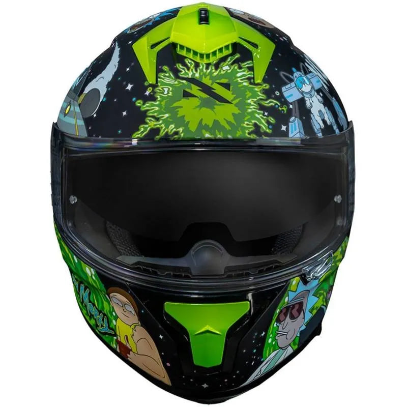 Capacete Norisk Strada Rick and Morty Preto