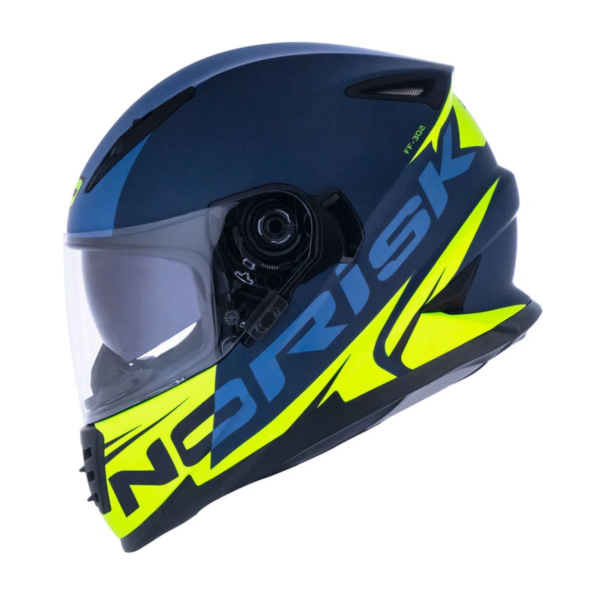Capacete Norisk Soul Manty Azul/Amarelo