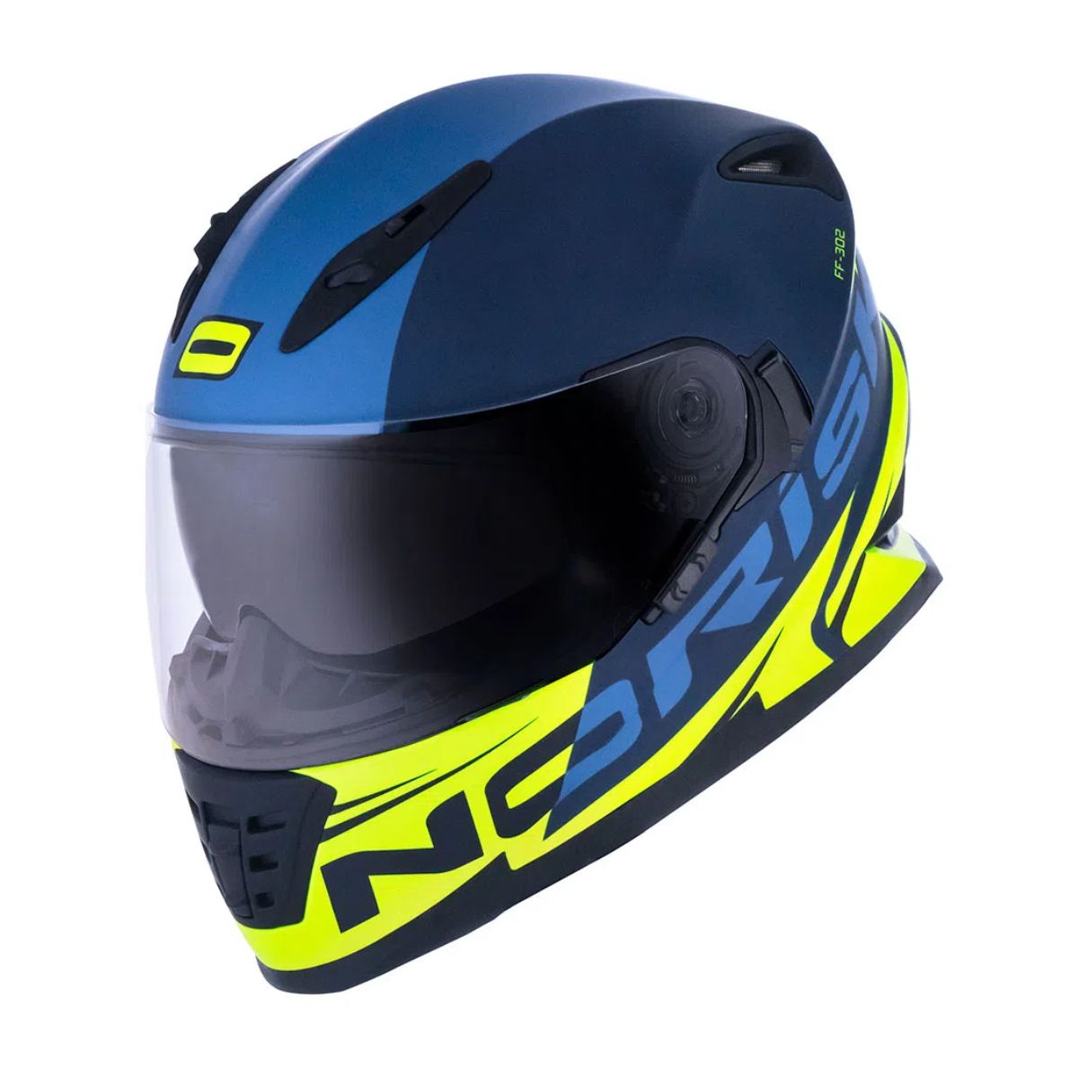 Capacete Norisk Soul Manty Azul/Amarelo