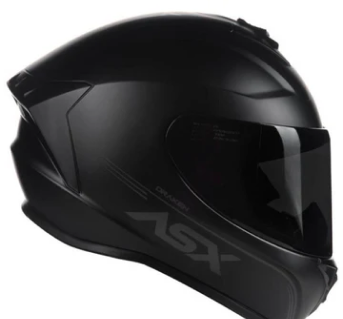 Capacete ASX Draken Solid Preto Fosco
