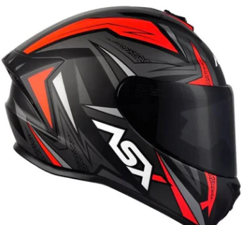 Capacete ASX Draken Vector Preto/Cinza/Vermelho
