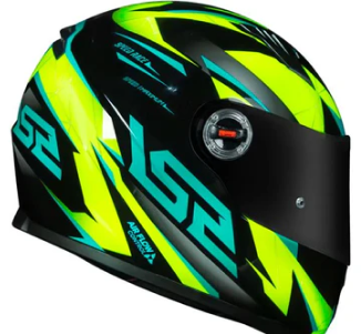 Capacete LS2 FF358 Draze Preto/Amarelo/Azul