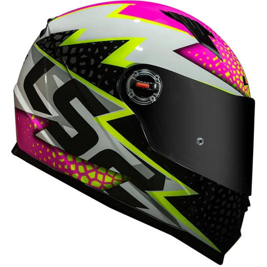 Capacete LS2 FF358 Speedy Branco/Rosa
