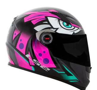 Capacete LS2 Classic Tribal Rosa