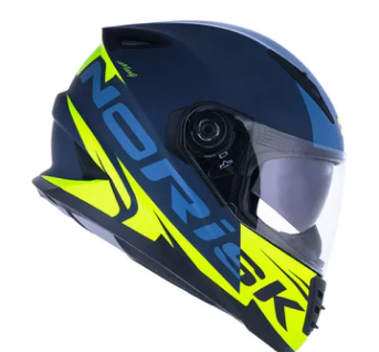 Capacete Norisk Soul Manty Azul/Amarelo