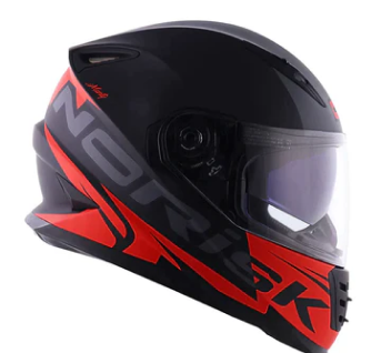 Capacete Norisk Soul Manty Preto/Vermelho