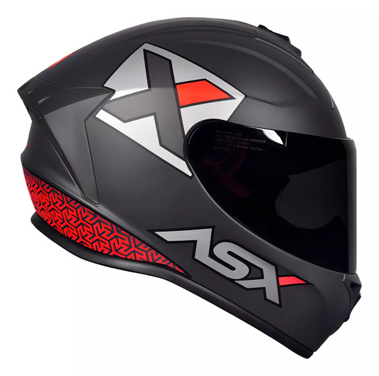 Capacete ASX Draken Concept Cinza Fosco