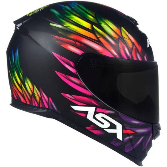 Capacete ASX Eagle Vibes Preto Fosco