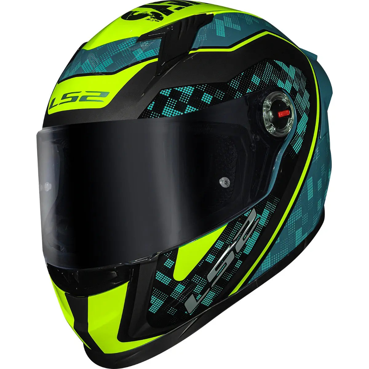Capacete LS2 FF358 S Striker Azul/Amarelo