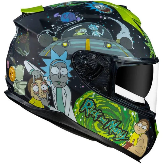 Capacete Norisk Strada Rick and Morty Preto